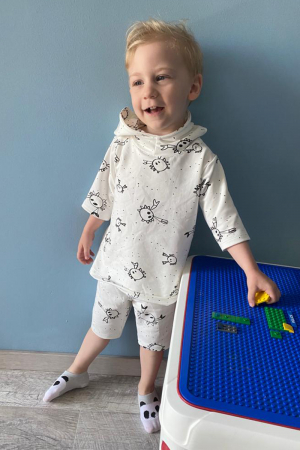 Hanorac cu pantaloni 3/4 Crabs [1]