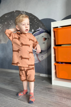 Hanorac cu pantaloni Long Dog - Brown [2]