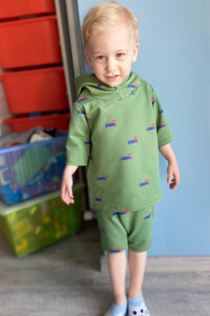 Hanorac cu pantaloni 3/4 Doggy Paddle Green [1]