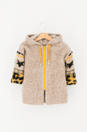 Hanorac din lână Oversized - Crem Hart [5]