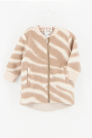 Jachetă tip parka din lână, dublată cu bumbac - Soft Pink [6]