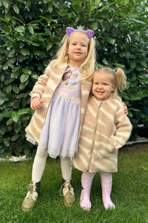 Jachetă tip parka din lână, dublată cu bumbac - Soft Pink [3]