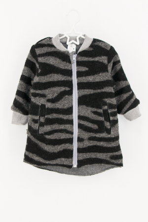 Jachetă tip parka din lână, dublată cu bumbac - Gri [3]