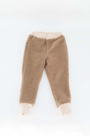 Pantalon Lână dublat - Crem [0]