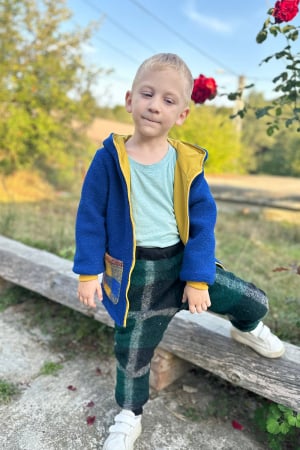 Lichidare de Stoc - Pantalon Lână dublat - Dark Green