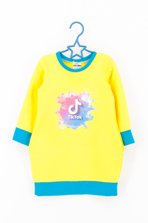 Lichidare de Stoc - Rochie cocon Galben- Tik Tok