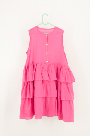 Rochie cu volane suprapuse Somon [0]