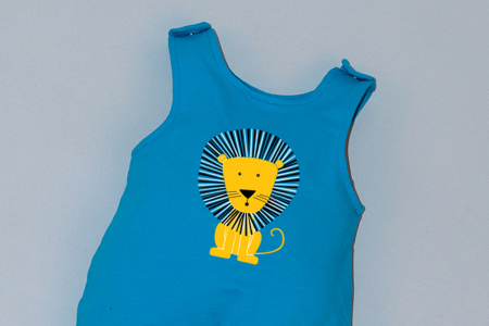 Salopeta Albastra capse pe umar Lion-tudor [1]