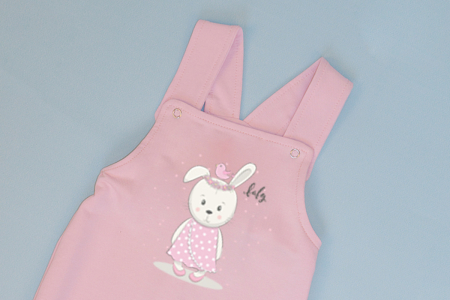 Salopetă Roz cu Bretele - Baby Rabbit-LARISA [1]