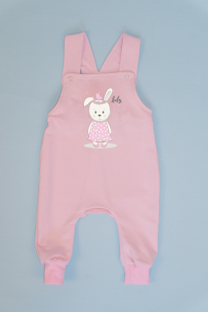 Salopetă Roz cu Bretele - Baby Rabbit-LARISA [0]