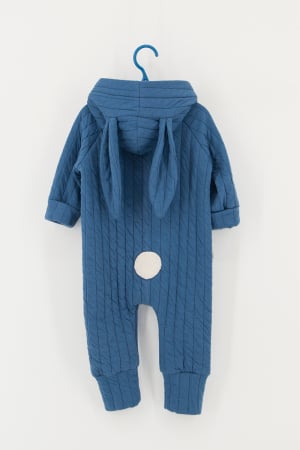 Toate Produsele - Salopetă Copii Bumbac Matlasat - Iepuras Albastru