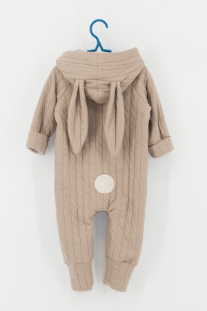 Toate Produsele - Salopetă Copii Bumbac Matlasat - Iepuras Crem