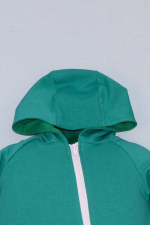 Salopetă cu Fermoar și Glugă - Verde01 [2]