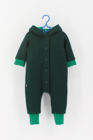 Salopete - Salopetă din Lână Fiartă Fara Dublura - Verde