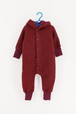 Salopetă din Lână Fiartă Fara Dublura - Visiniu [1]