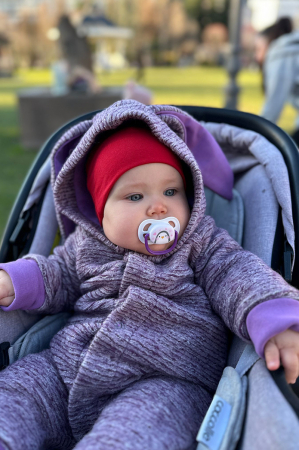 Salopetă din Lână Fiartă Fara Dublura --Mov/Lila [2]