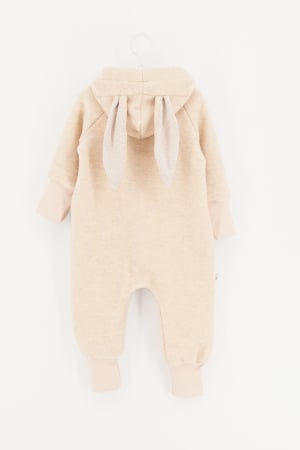 Back To Wool - Salopetă din Lână Fiartă Fara Dublura - Crem