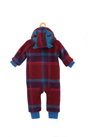 Salopete din Lână - Salopetă din Lână -  Tepi Dino Red/ Blue