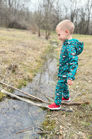 Salopete Impermeabile - Salopetă din Softshell -Waterproof Minecraft