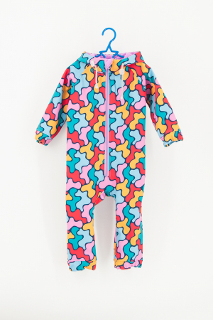 Salopete Impermeabile - Salopetă din Softshell -Waterproof Pink Spots