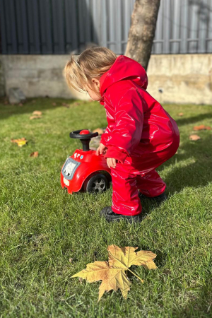 Salopetă Impermeabila 3 Straturi  - Lână- Rosu [1]