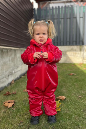 Salopetă Impermeabila 3 Straturi  - Lână- Rosu [3]