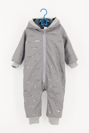 Salopete din Lână - Salopetă Impermeabilă 3 Straturi  - Gri Rechini