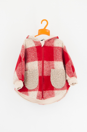 Set Capa + Pantalon din lana -Red Mix [4]