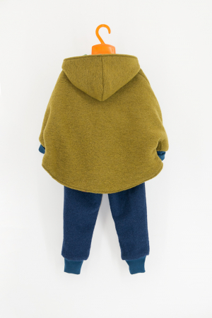 Set Capa + Pantalon din lana -Green & Blue [1]