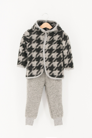 Compleuri din Lână - Set Hanorac+Pantalon din lana - Z Gri