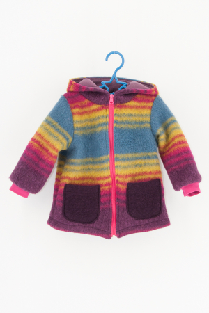 Set Jacheta+Pantalon din lana -Curcubeu [3]