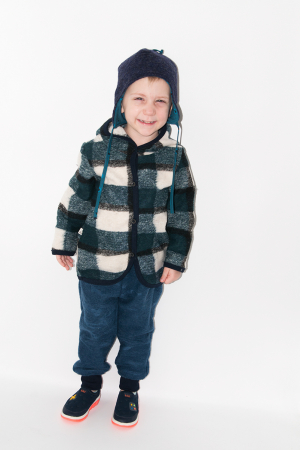 Set Hanorac+Pantalon din lana - Turqoise [0]