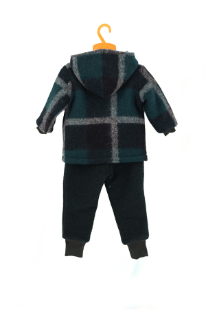 Set Jachetă și Pantalon din Lână Kaki Mix pentru Copii - H. Bebe [3]