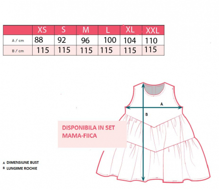 Set Mamă/Fiu din Muselina -Bleomarin Flori [2]