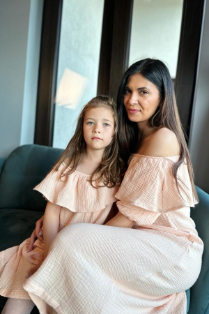 Rochie MAMA in A cu Volan, din muselina [0]