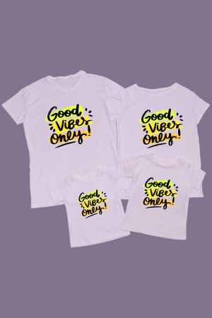 Seturi Familie - Set tricouri familie Good Vibes Only
