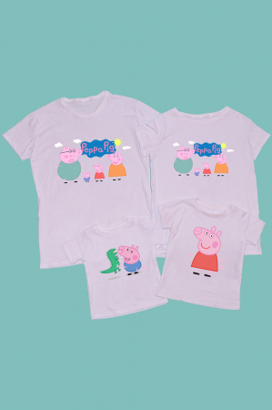 Seturi Familie - Set Tricouri familie Peppa Pig