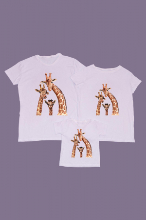 Tricouri - Set Tricouri Familie Girafe