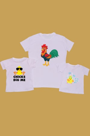 Seturi Familie - Set Tricouri Tata - 2 copii Cocos