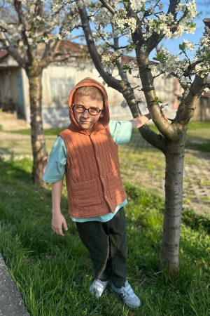 Vestă din Bumbac Matlasat - Pumpkin [5]