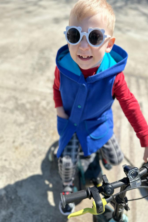 Vestă din Bumbac -Ursulet Albastru [0]