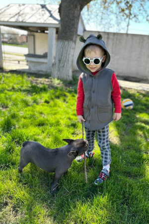 Vestă din Bumbac -Ursulet Kaki [0]