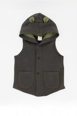 Vestă din Bumbac -Ursulet Kaki [1]