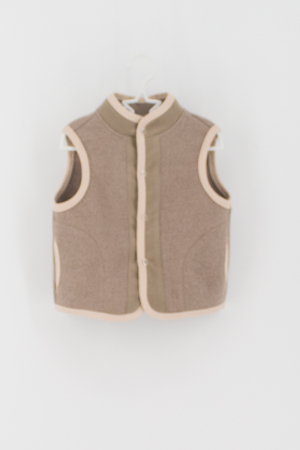 Veste - Vestă din lână  100% - Tunica Crem