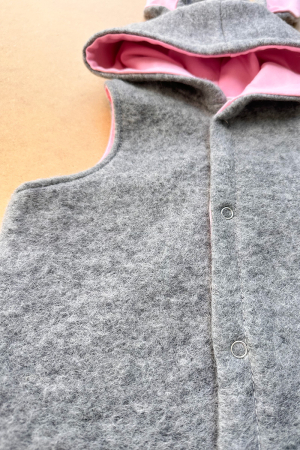 Vesta din lana fiarta - Light Grey - Iepuras [3]