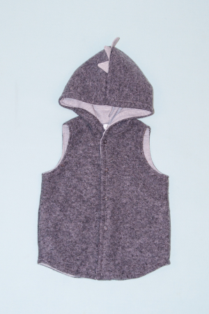 Vesta din lana fiarta - Light Grey - Dino [0]