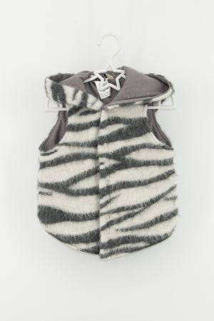 Veste din Lână - Vestă din lână fiartă - Zebra