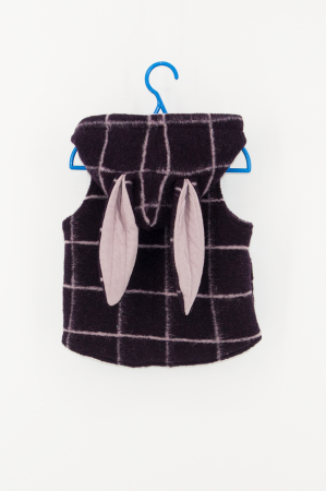 Veste din Lână - Vestă din lână fiartă - Mov Inchis/Lila