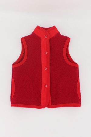 Back To Wool - Vestă din lână  100% -Tunica Rosu