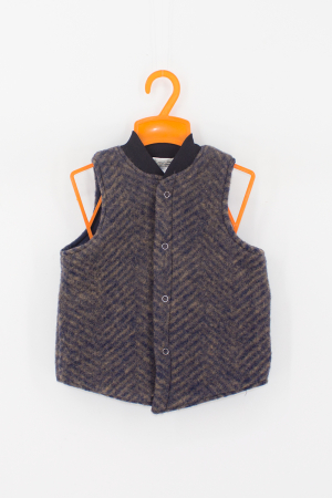 Veste din Lână - Vestă din lână fiartă -Tunica Lime